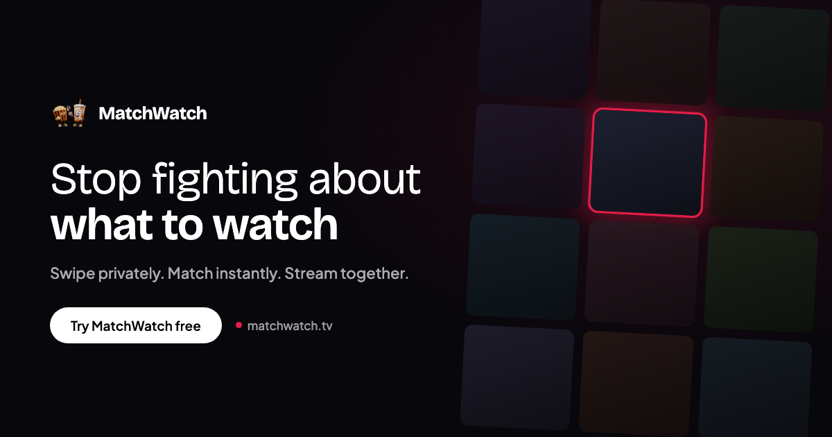 I built a free app so couples and flatmates can swipe to agree on what to watch